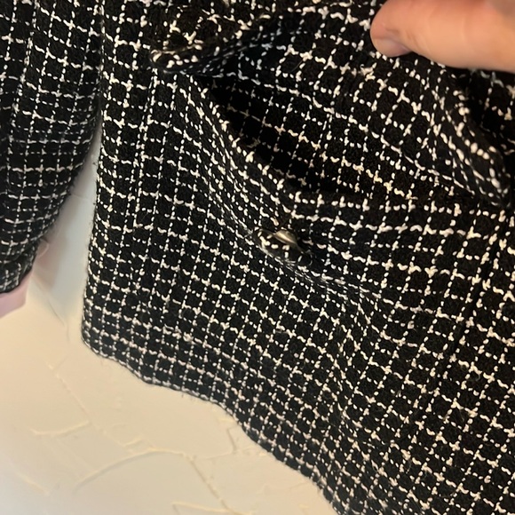 B & W Tweed-Style Jacket by Rave, Sz M - Picture 11 of 16